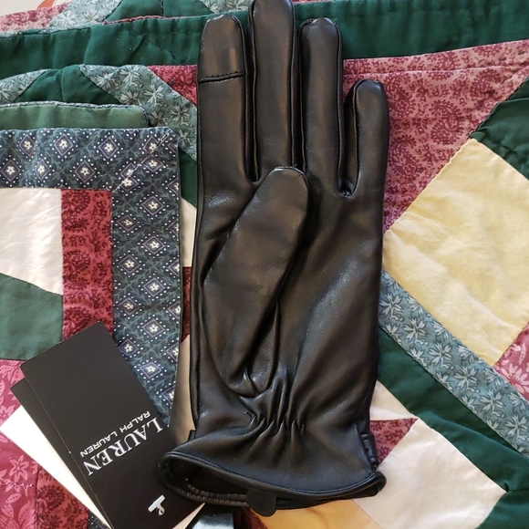 RL Lined Leather Gloves - Picture 3 of 9